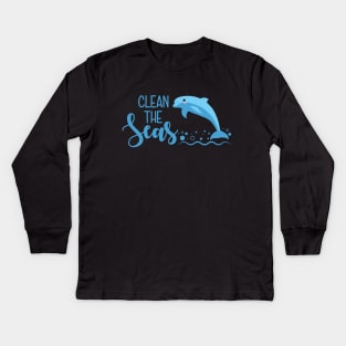 Clean the seas Kids Long Sleeve T-Shirt